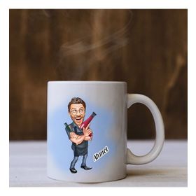 Kişiye Özel Erkek Kuaför Karikatürlü Kupa Bardak