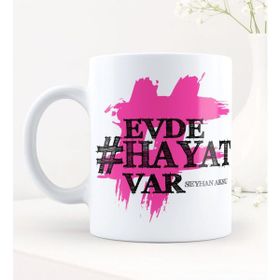 Kişiye Özel Evdehayatvar Hashtag Beyaz Kupa Bardak
