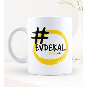 Kişiye Özel Evdekal Hashtag Beyaz Kupa Bardak