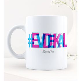 Kişiye Özel Evdekal Hashtag Beyaz Kupa Bardak