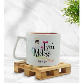 Kişiye Özel Evin Meleği Tasarımlı Middle Beyaz Model 1 Kupa