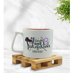 Kişiye Özel Evin Yakışıklısı Tasarımlı Middle Beyaz Model 1 Kupa