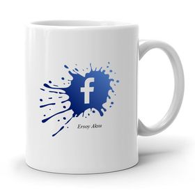 Kişiye Özel Facebook-1 Beyaz Kupa Bardak