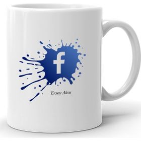 Kişiye Özel Facebook-1 Beyaz Kupa Bardak