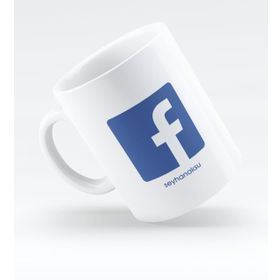 Kişiye Özel Facebook-2 Beyaz Kupa Bardak