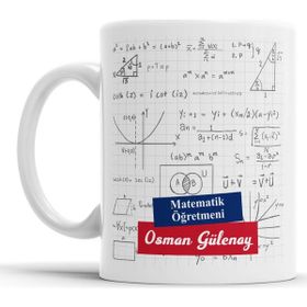 Kişiye Özel Geometri Öğretmeni Kupa Bardak