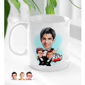 Kişiye Özel Godfather Baba ve Oğullar Karikatürlü Beyaz Kupa