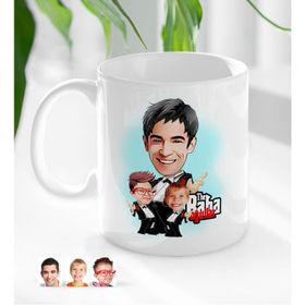 Kişiye Özel Godfather Baba ve Oğullar Karikatürlü Beyaz Kupa