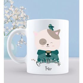 Kişiye Özel Good Morning Tasarımlı Beyaz Kupa
