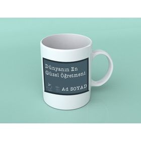 Kişiye Özel Google Dünyanın En İyi Öğretmeni Beyaz Kupa Bardak