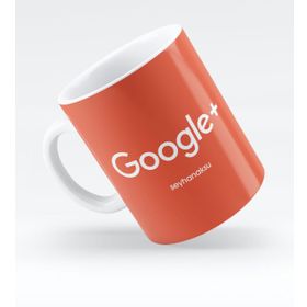 Kişiye Özel Google Plus-1 Beyaz Kupa Bardak