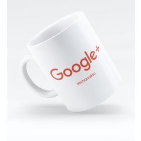 Kişiye Özel Google Plus-2 Beyaz Kupa Bardak