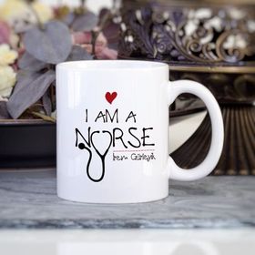 Kişiye Özel Hemşire I Am A Nurse Kupa Bardak