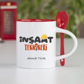 Kişiye Özel İnşaat Teknikeri Kupa Bardak