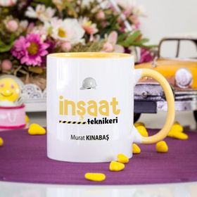 Kişiye Özel İnşaat Teknikeri Kupa Bardak