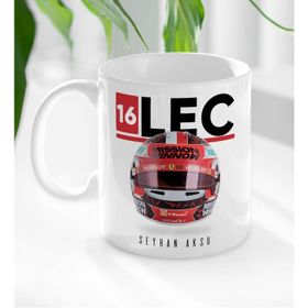 Kişiye Özel İsimli F1 Lec Tasarımlı Beyaz Kupa