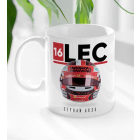 Kişiye Özel İsimli F1 Lec Tasarımlı Beyaz Kupa