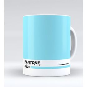 Kişiye Özel İsimli Pantone 4620 Beyaz Kupa Bardak