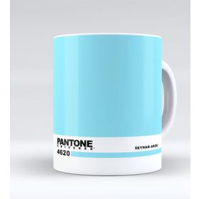 Kişiye Özel İsimli Pantone 4620 Beyaz Kupa Bardak