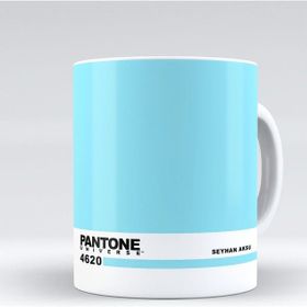 Kişiye Özel İsimli Pantone 4620 Beyaz Kupa Bardak
