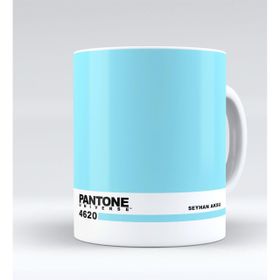 Kişiye Özel İsimli Pantone 4620 Beyaz Kupa Bardak