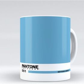 Kişiye Özel İsimli Pantone 551 Beyaz Kupa Bardak