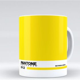 Kişiye Özel İsimli Pantone Beyaz Kupa Bardak