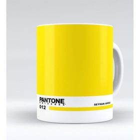 Kişiye Özel İsimli Pantone Beyaz Kupa Bardak