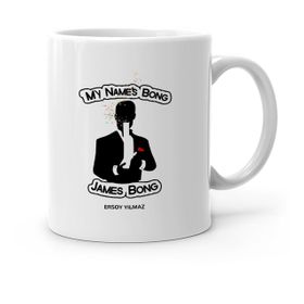 Kişiye Özel James Bong-2 Beyaz Kupa Bardak