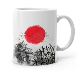 Kişiye Özel Japanese Landscape Tasarımlı-1 Beyaz Kupa Bardak