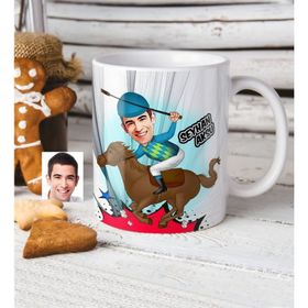 Kişiye Özel Jokey Karikatürlü Kupa Bardak