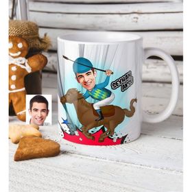 Kişiye Özel Jokey Karikatürlü Kupa Bardak