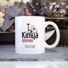 Kişiye Özel Kimya Öğretmeni Kupa Bardak