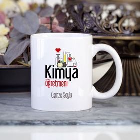 Kişiye Özel Kimya Öğretmeni Kupa Bardak