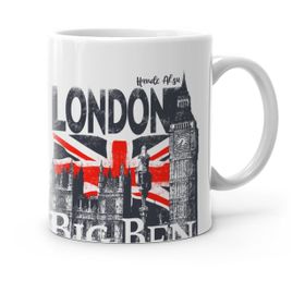 Kişiye Özel London Tasarımlı-3 Beyaz Kupa Bardak
