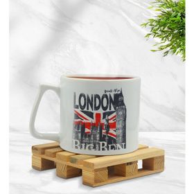 Kişiye Özel London Tasarımlı Middle Beyaz Model 3 Kupa