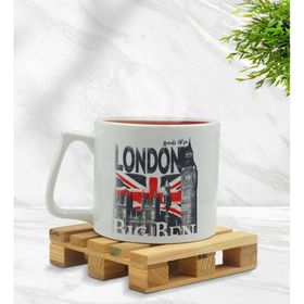 Kişiye Özel London Tasarımlı Middle Beyaz Model 3 Kupa