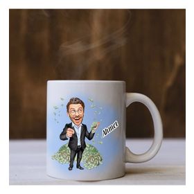 Kişiye Özel Milyoner Karikatürlü Kupa Bardak
