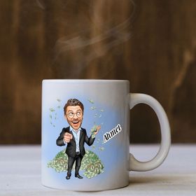 Kişiye Özel Milyoner Karikatürlü Kupa Bardak
