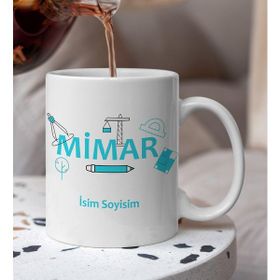 Kişiye Özel Mimar Beyaz Kupa