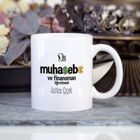 Kişiye Özel Muhasebe Ve Finansman Öğretmeni Kupa Bardak