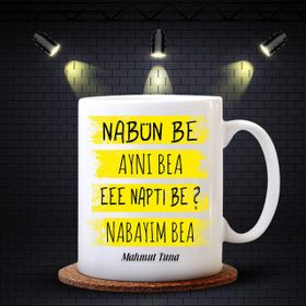 Kişiye Özel Nabün Be Tasarımlı Beyaz Kupa Bardak