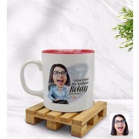 Kişiye Özel Nihayetinde Karikatürlü Kupa Bardak