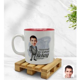 Kişiye Özel Nihayetinde Karikatürlü Kupa Bardak