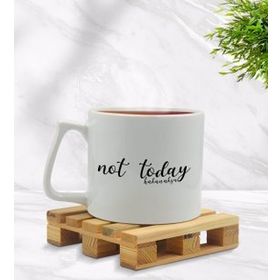 Kişiye Özel Not Today Tasarımlı Middle Beyaz Model 1 Kupa
