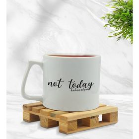 Kişiye Özel Not Today Tasarımlı Middle Beyaz Model 1 Kupa