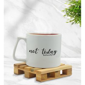 Kişiye Özel Not Today Tasarımlı Middle Beyaz Model 1 Kupa