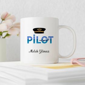 Kişiye Özel Pilot Tasarımlı Kupa