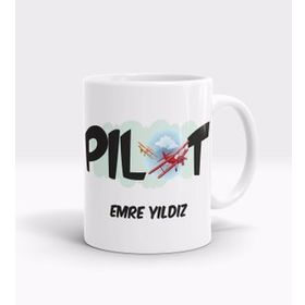 Kişiye Özel Pilot Tasarımlı Kupa