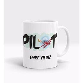 Kişiye Özel Pilot Tasarımlı Kupa